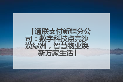 通联支付新疆分公司：数字科技点亮沙漠绿洲，智慧物业焕新万家生活