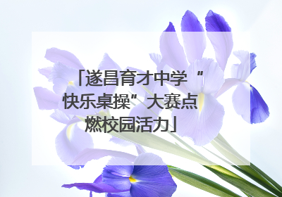 遂昌育才中学“快乐桌操”大赛点燃校园活力
