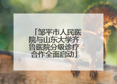 邹平市人民医院与山东大学齐鲁医院分级诊疗合作全面启动