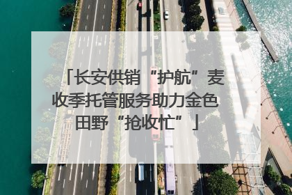 长安供销“护航”麦收季托管服务助力金色田野“抢收忙”