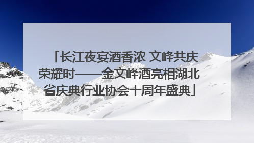 长江夜宴酒香浓 文峰共庆荣耀时——金文峰酒亮相湖北省庆典行业协会十周年盛典