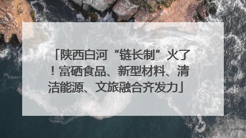 陕西白河“链长制”火了！富硒食品、新型材料、清洁能源、文旅融合齐发力