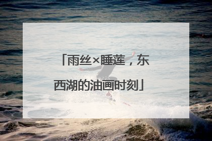 雨丝×睡莲，东西湖的油画时刻