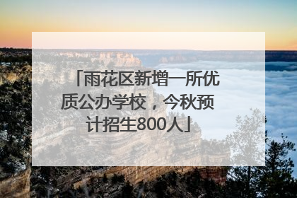 雨花区新增一所优质公办学校，今秋预计招生800人