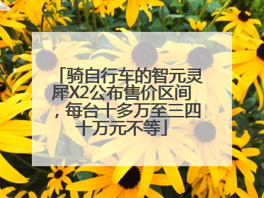 骑自行车的智元灵犀X2公布售价区间，每台十多万至三四十万元不等
