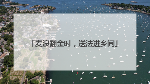 麦浪翻金时，送法进乡间