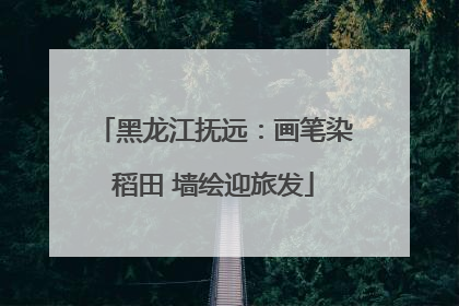 黑龙江抚远：画笔染稻田 墙绘迎旅发