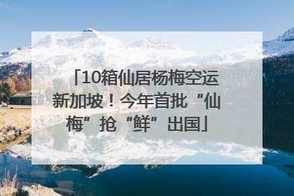 10箱仙居杨梅空运新加坡！今年首批“仙梅”抢“鲜”出国