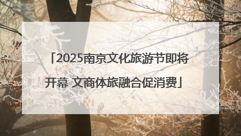 2025南京文化旅游节即将开幕 文商体旅融合促消费